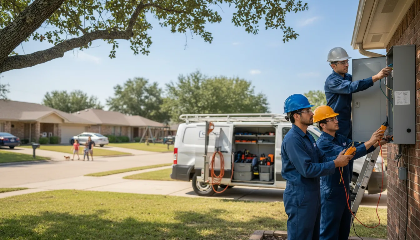Certified electrician providing emergency electrical services in Grapeville, PA